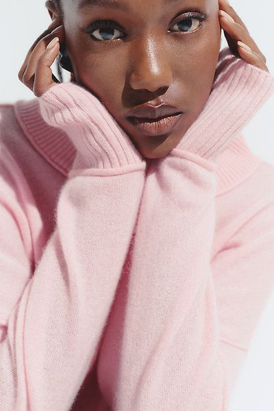 By Anthropologie Goldie 100% Cashmere Long-Sleeve Crew-Neck Sweater