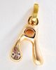 By Anthropologie Groovy Bezel Initial Charm - 2