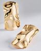 By Anthropologie Hammered Metal Rectangular Earrings - 1