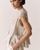 By Anthropologie Harmony Sheer Lace Peplum Blouse - 3