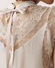 By Anthropologie Harmony Sheer Lace Peplum Blouse - 4