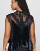 By Anthropologie Harmony Velvet Lace Peplum Blouse - 7