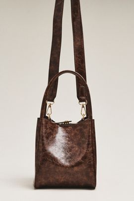 By Anthropologie Hollace Mini Waxed Tote