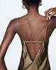 By Anthropologie Ingrid 100% Silk Midi Slip Dress - 5