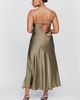 By Anthropologie Ingrid 100% Silk Midi Slip Dress - 9