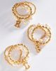 By Anthropologie Initial Stretch Rings, Set of 3 - 2