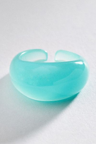 By Anthropologie Iridescent Chunky Ring