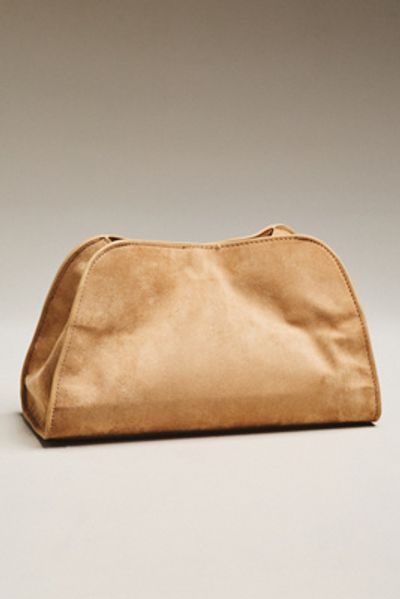 By Anthropologie Janie Faux Suede Shoulder Bag