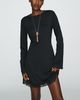 By Anthropologie Knit Lace-Trim Mini Dress - 1