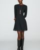 By Anthropologie Knit Lace-Trim Mini Dress - 4