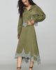 By Anthropologie Lace-Trim Utility Midi Skirt - 1