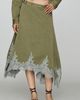 By Anthropologie Lace-Trim Utility Midi Skirt - 2