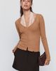 By Anthropologie Lace Halter Knit Twofer Top - 3