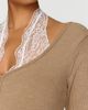 By Anthropologie Lace Halter Knit Twofer Top - 7