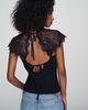 By Anthropologie Lace Open-Back Sweater - 2