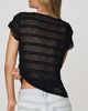 By Anthropologie Lace Ruffle Baby Tee - 2