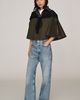 By Anthropologie Lace Scarf Poncho Trench Coat Jacket - 4