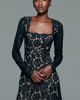 By Anthropologie Lace Square Neck Mini Dress - 1