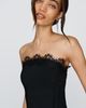 By Anthropologie Lace Trim Side Train Strapless Top - 2