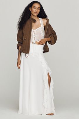 By Anthropologie Lara Ruffle Skirt