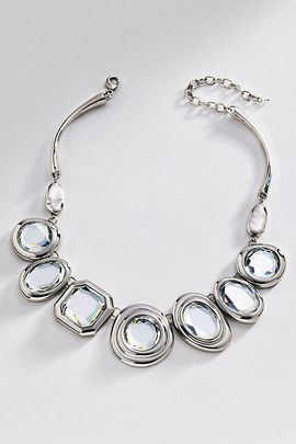 By Anthropologie Large Bezel Collar Necklace