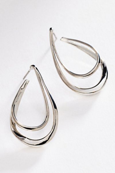 By Anthropologie Layered Teardrop Hoop Earrings