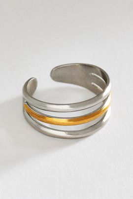 By Anthropologie Layered Water Resistant Ring