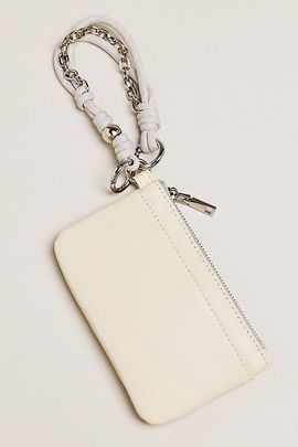 By Anthropologie Leather Slim Corded Wristlet