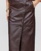 By Anthropologie Leather Snap Front Pencil Skirt - 2
