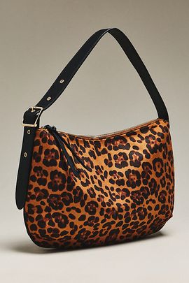 By Anthropologie Leopard Print Hobo Bag