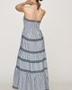 By Anthropologie Linen Cotton Halter Midi Dress - 3