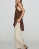 By Anthropologie Linen Cotton High Rise Wide Leg Utility Pants - 3