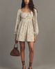 By Anthropologie Long-Sleeve Corset A-Line Mini Dress - 4