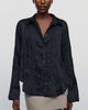 By Anthropologie Long-Sleeve Ruffled Silken Blouse - 1