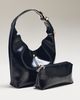 By Anthropologie Love Knot Burnished Buckle Mini Slouchy Bag - 2