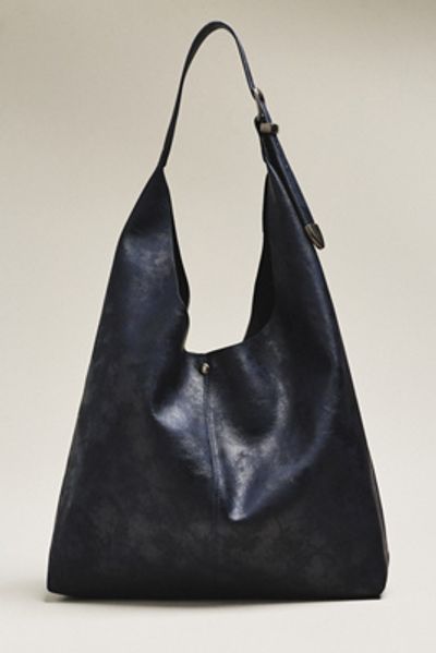 By Anthropologie Love Knot Burnished Buckle Slouchy Bag