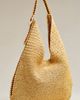 By Anthropologie Love Knot Mini Whipstitch Raffia Slouchy Bag - 1