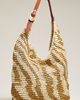 By Anthropologie Love Knot Raffia Buckle Slouchy Bag - 1