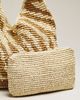 By Anthropologie Love Knot Raffia Buckle Slouchy Bag - 3