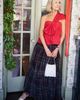 By Anthropologie @loverlygrey x Anthropologie Elodie One-Shoulder Blouse - 8
