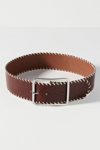 By Anthropologie Low Slung Wipstich Belt
