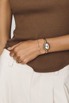 By Anthropologie Maeve Marlowe Hinged-Cuff Watch