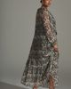 By Anthropologie Marais Printed Chiffon Maxi Dress - 8