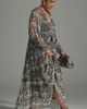 By Anthropologie Marais Printed Chiffon Maxi Dress - 9