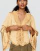 By Anthropologie Mariana Ruffled Tie Front Top - 1