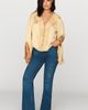 By Anthropologie Mariana Ruffled Tie Front Top - 8