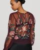 By Anthropologie Mesh Embroidered Top - 2