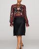 By Anthropologie Mesh Embroidered Top - 3