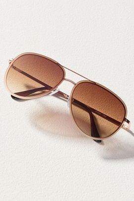 By Anthropologie Metal Aviator Sunglasses