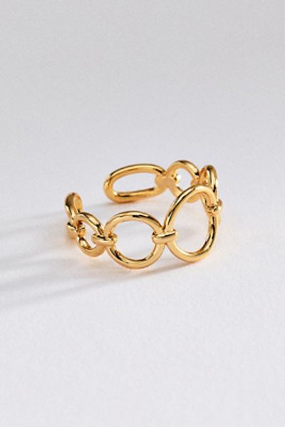 By Anthropologie Metal Chainlink Ring